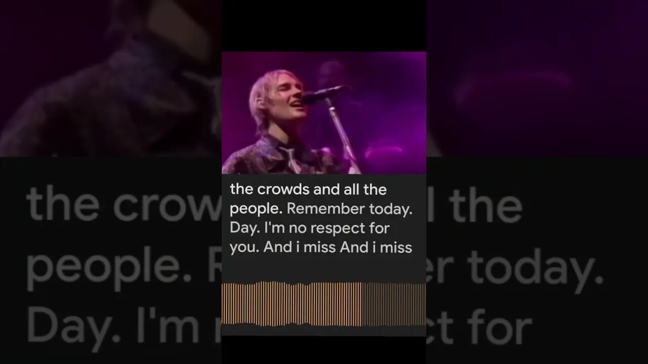 Let's sing to Silverchair "miss you love"