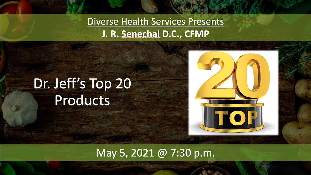 Dr. Jeff's Top 20 Supplements