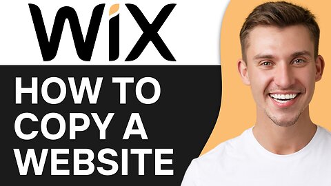 HOW TO COPY A WIX WEBSITE