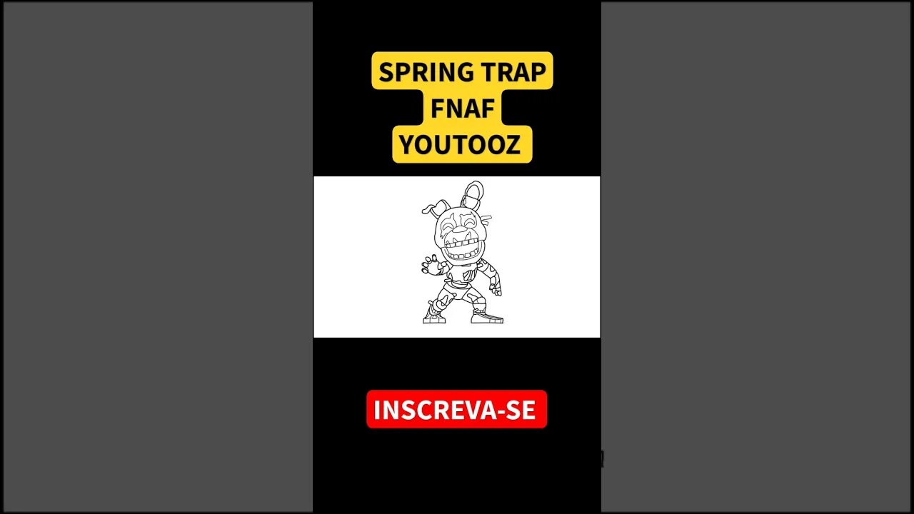 Como Desenhar SPRING TRAP FNAF YOUTOOZ #shorts #fnaf #fivenightsatfreddys #springtrap #youtooz