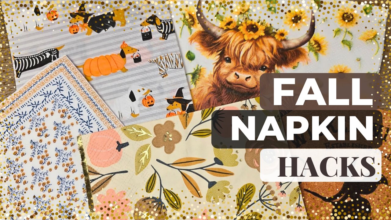 Fall DIY Decoupage Tutorial: Gorgeous Napkin Crafts You Can’t Miss!🎃🍂