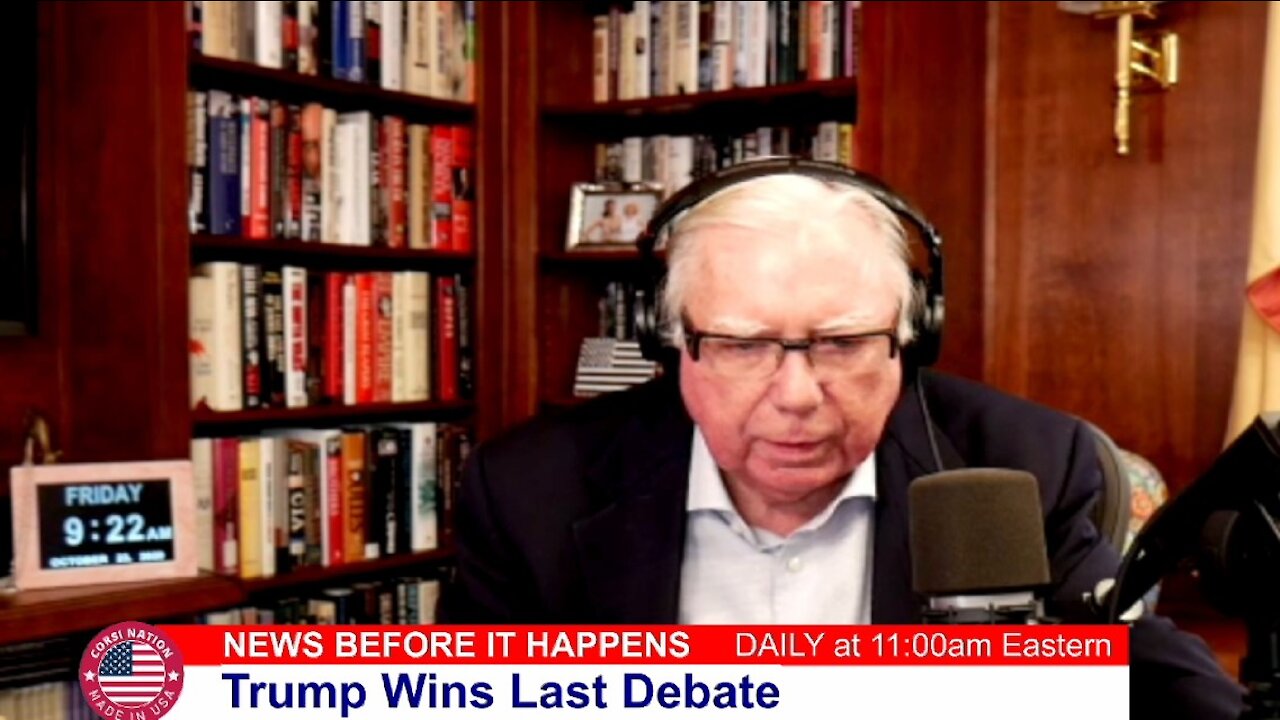 Dr Corsi NEWS 10-23-20: Trump Wins Last Debate