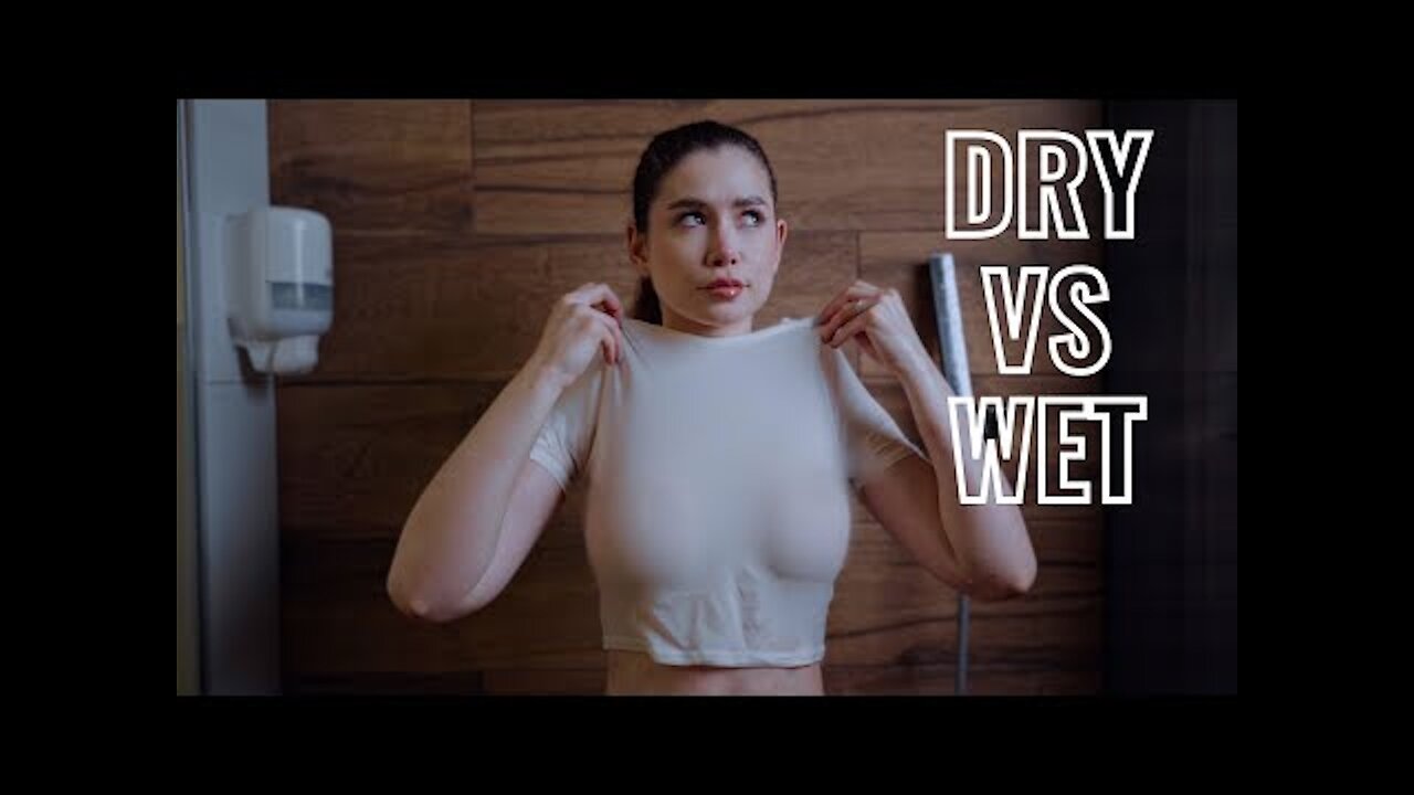 Dry vs Wet Challenge: See through Try on Haul with Laurel Jeune [4K]