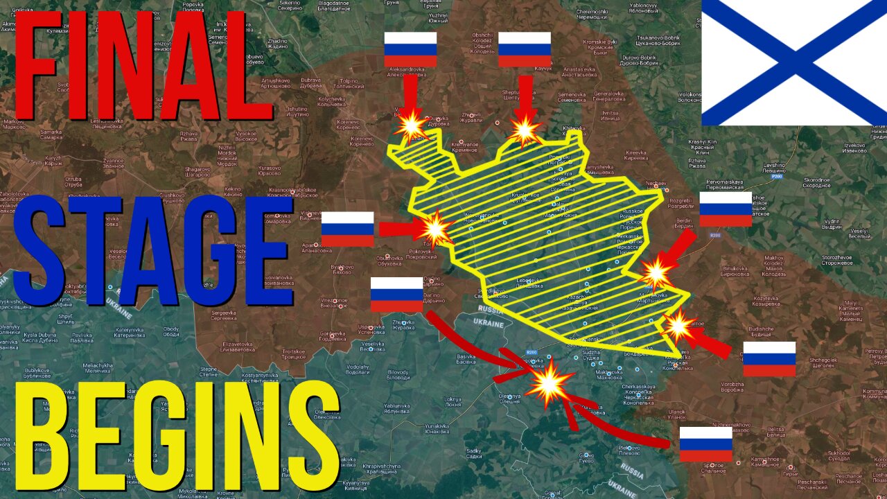 Russians Counter Attack To Encircle The Entire Ukrainian Army Group In Kursk Region!