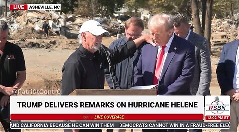 North Carolina man who lost everything in the hurricane prays for President Trump