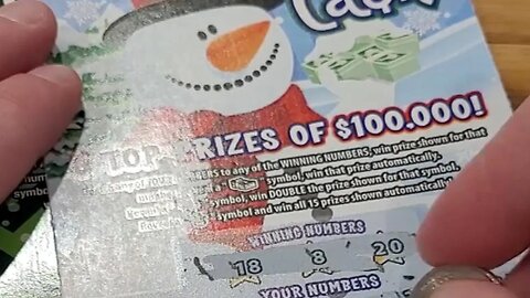 Snowman Scratch Off Lottery Tickets from Kentucky!
