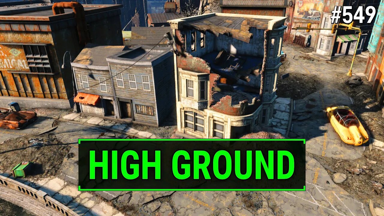 Fallout 4 Unmarked - Climbing To The High Ground | Ep. 549