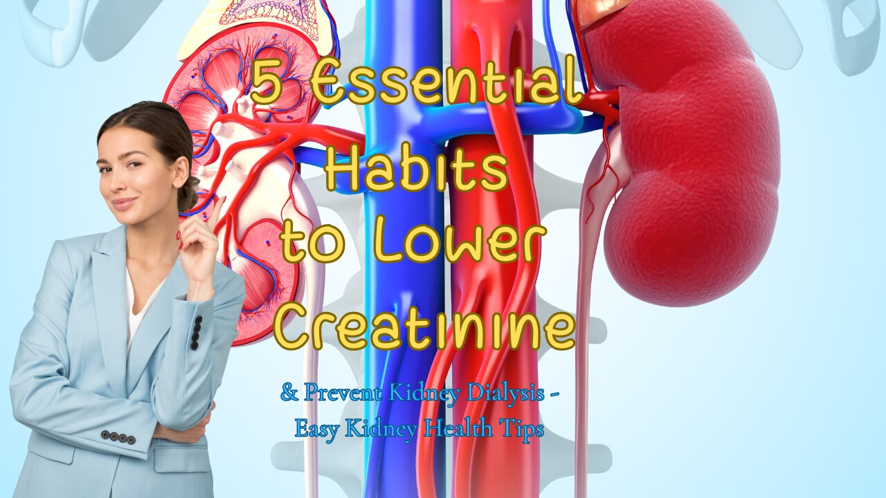 5 Essential Habits to Lower Creatinine & Prevent Kidney Dialysis - Easy Kidney Health Tips