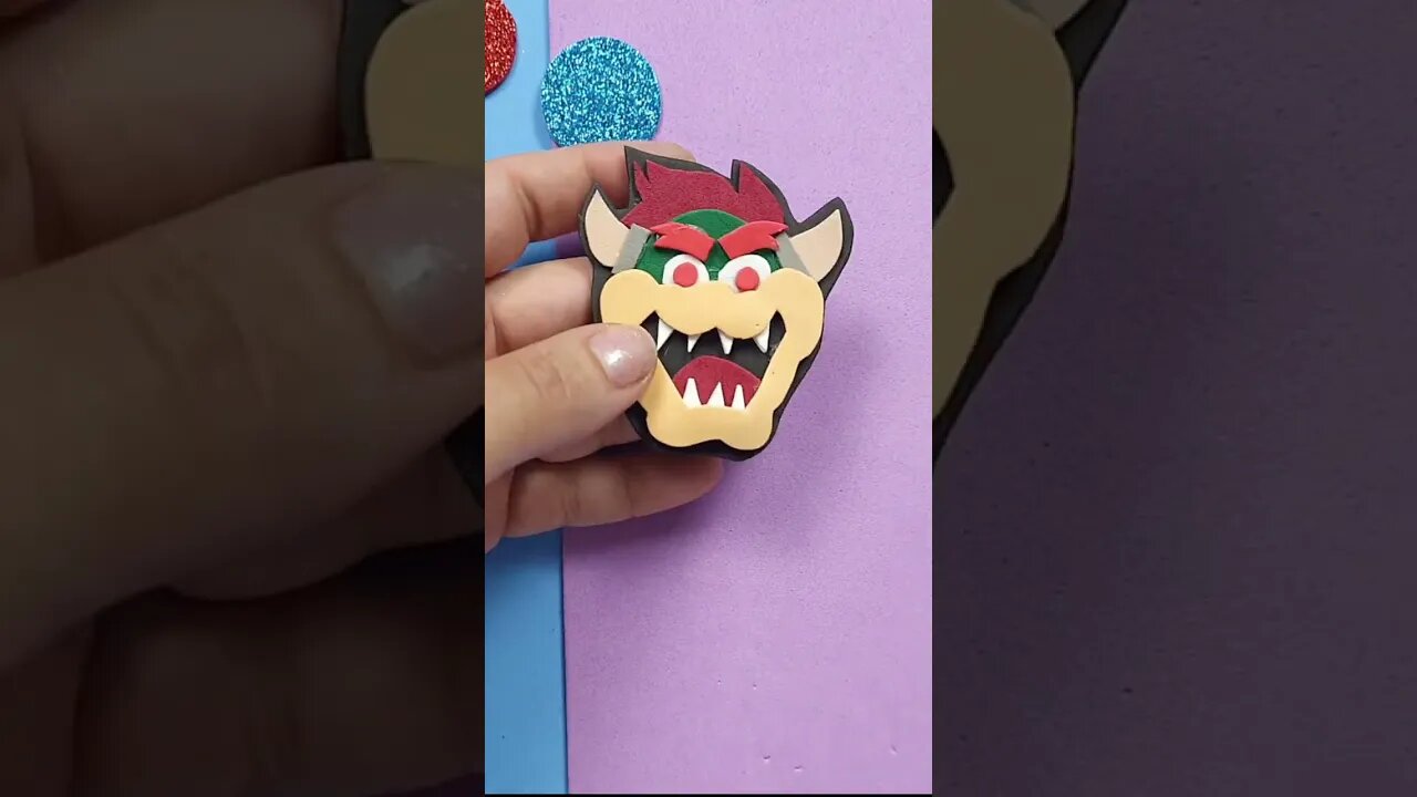 DIY - How to Make Bowser Pencil Topper from Super Mario