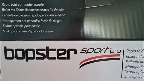 Unpacking Bopster sport Pro kickbike step: extremely lightweight 4.4 kg 20cm wheel for the last mile