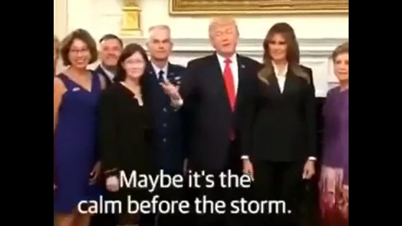 President Trump SIGNALS Q "The calm before the storm"