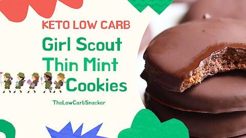 Keto Low Carb Girl Scout Thin Mint Cookies