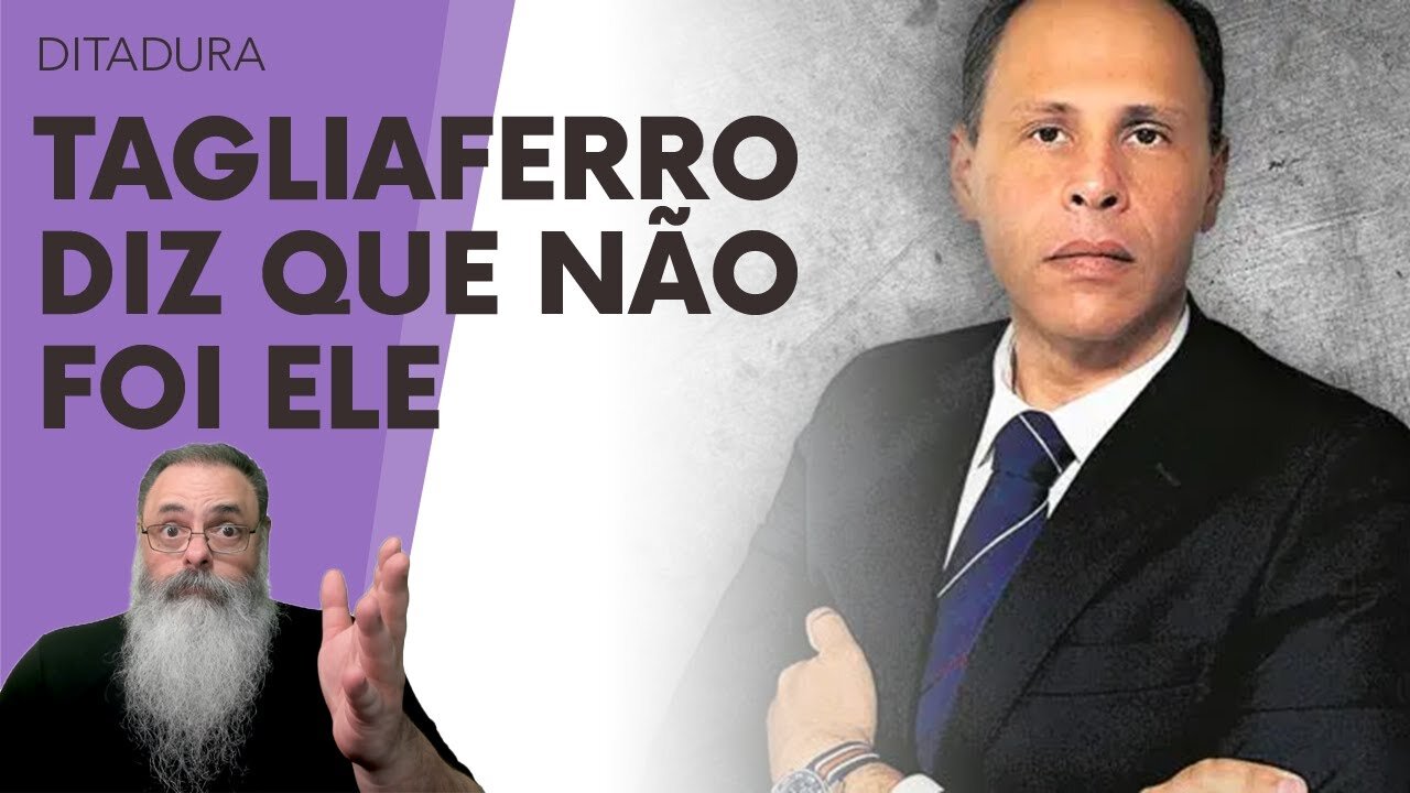 EDUARDO TAGLIAFERRO diz que NÃO VAZOU MENSAGENS mas que É DE DIREITA e POUPOU UM MONTE de GENTE