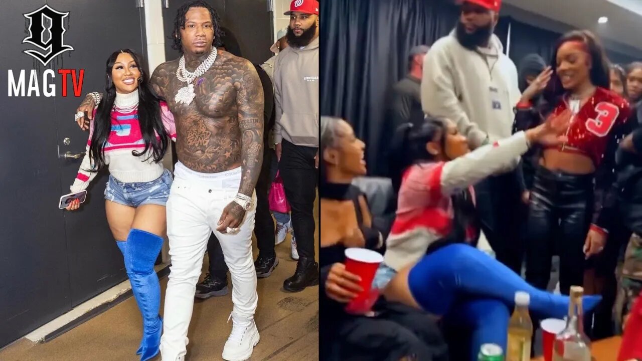 Moneybagg Yo's "GF" Ari Fletcher Is Hyped Backstage As He Performs Wit Glorilla In Chicago! 😍