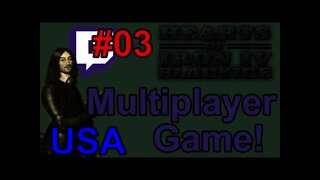 Hearts of Iron IV - Black ICE Multiplayer Game 03-Playing USA Listen to the players chat