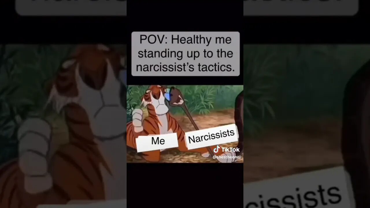 ain't nobody got time for a narcissistic tactics.