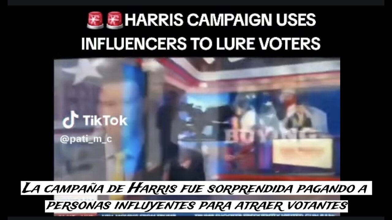 La campaña de Harris fue sorprendida pagando a personas influyentes para atraer votantes!