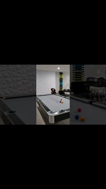 4 in 1 POOL TRICK! ⚪🔴🔴🎱 #shorts #8ballpool #billiards