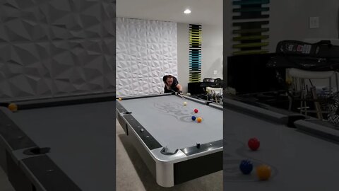 4 in 1 POOL TRICK! ⚪🔴🔴🎱 #shorts #8ballpool #billiards