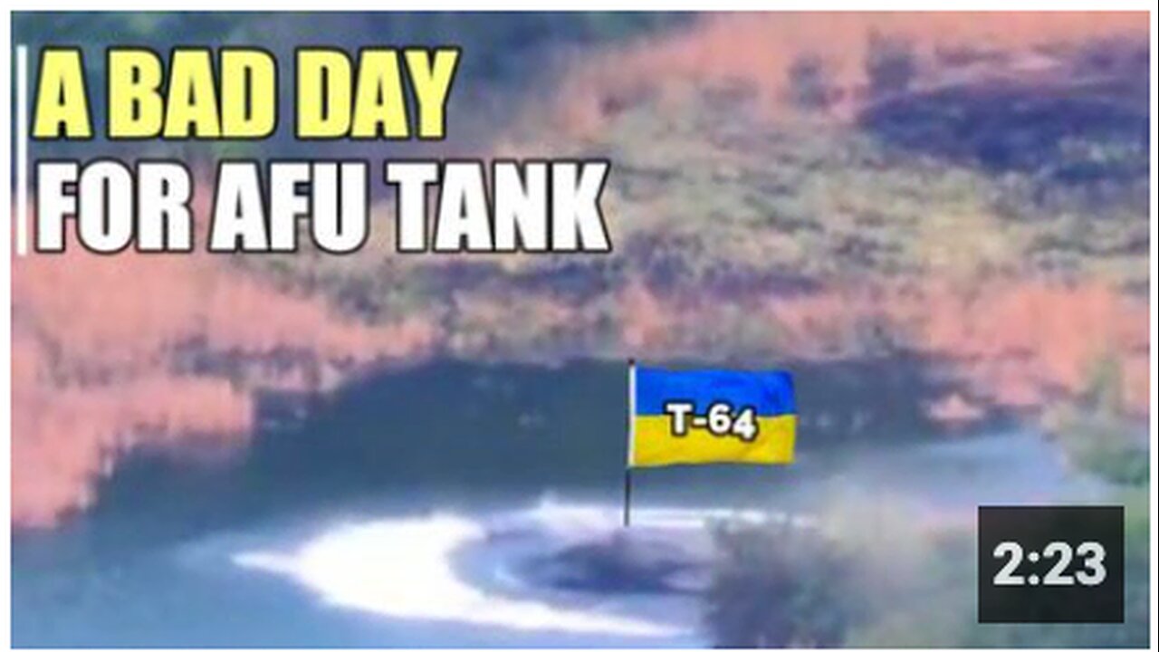 Russian ATGM guide Ukrainian tank to the Lake on Chasov Yar axis