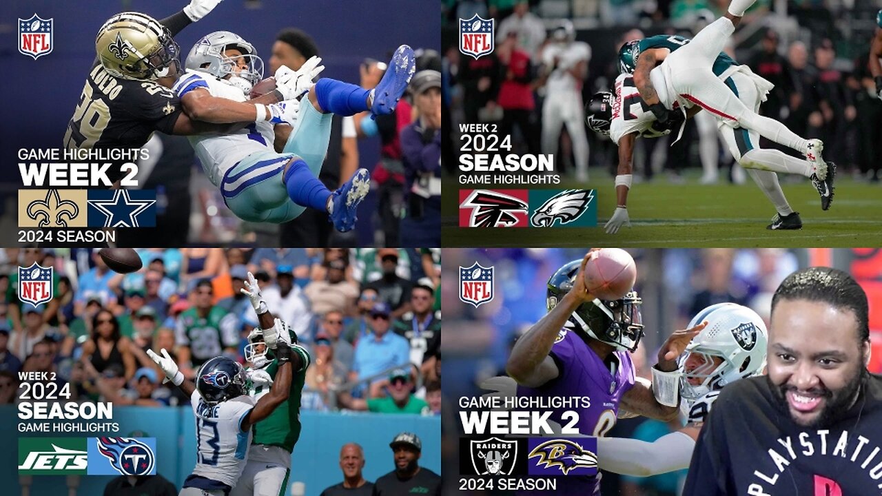 NFL Week 2 All Game Highlights Reaction