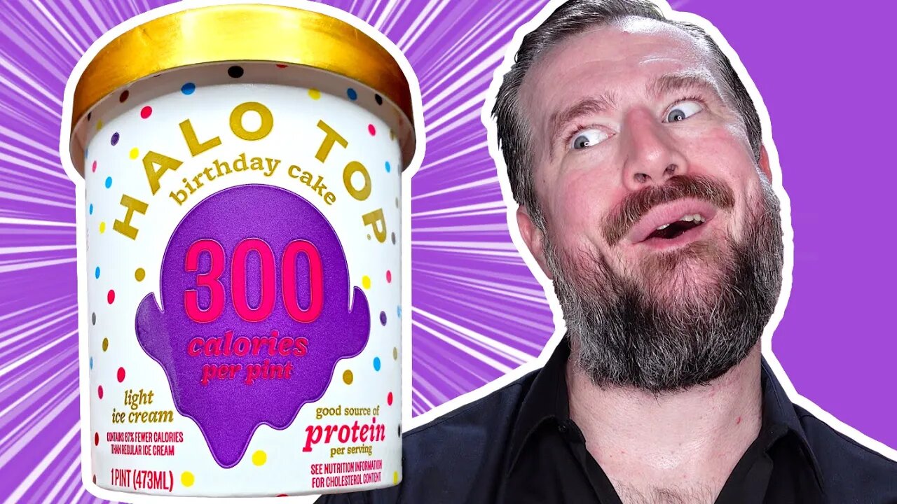 Halo Top Birthday Cake Light Ice Cream | Healthy Ice Cream?