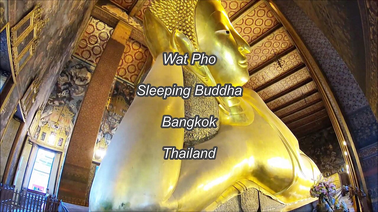 Wat Pho Sleeping Buddha in Bangkok, Thailand