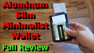 Aluminum Slim Minimalist Wallet - Full Review - Nice & Small