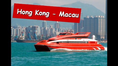FERRY HONG KONG - MACAU SEA SEEN FROM WITHIN