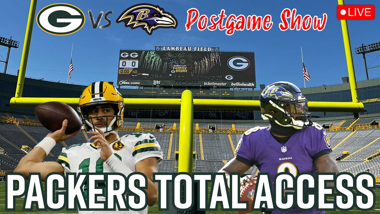 LIVE Green Bay Packers vs Baltimore Ravens Postgame Show | Packers Total Access | NFL News