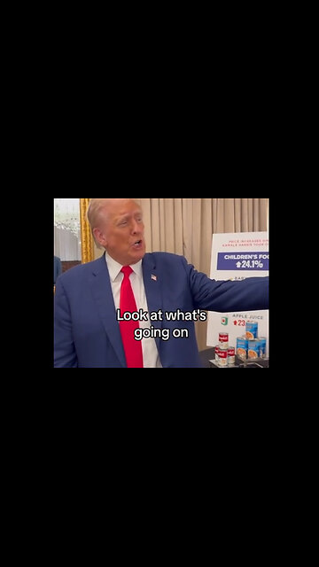 Trump Displays How Much Food Items Have Gone Up in New TikTok