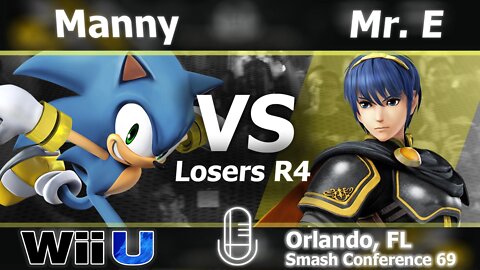 Noble|Manny (Sonic) vs. SS|Mr. E (Marth) - Wii U Losers R4 - SC:69