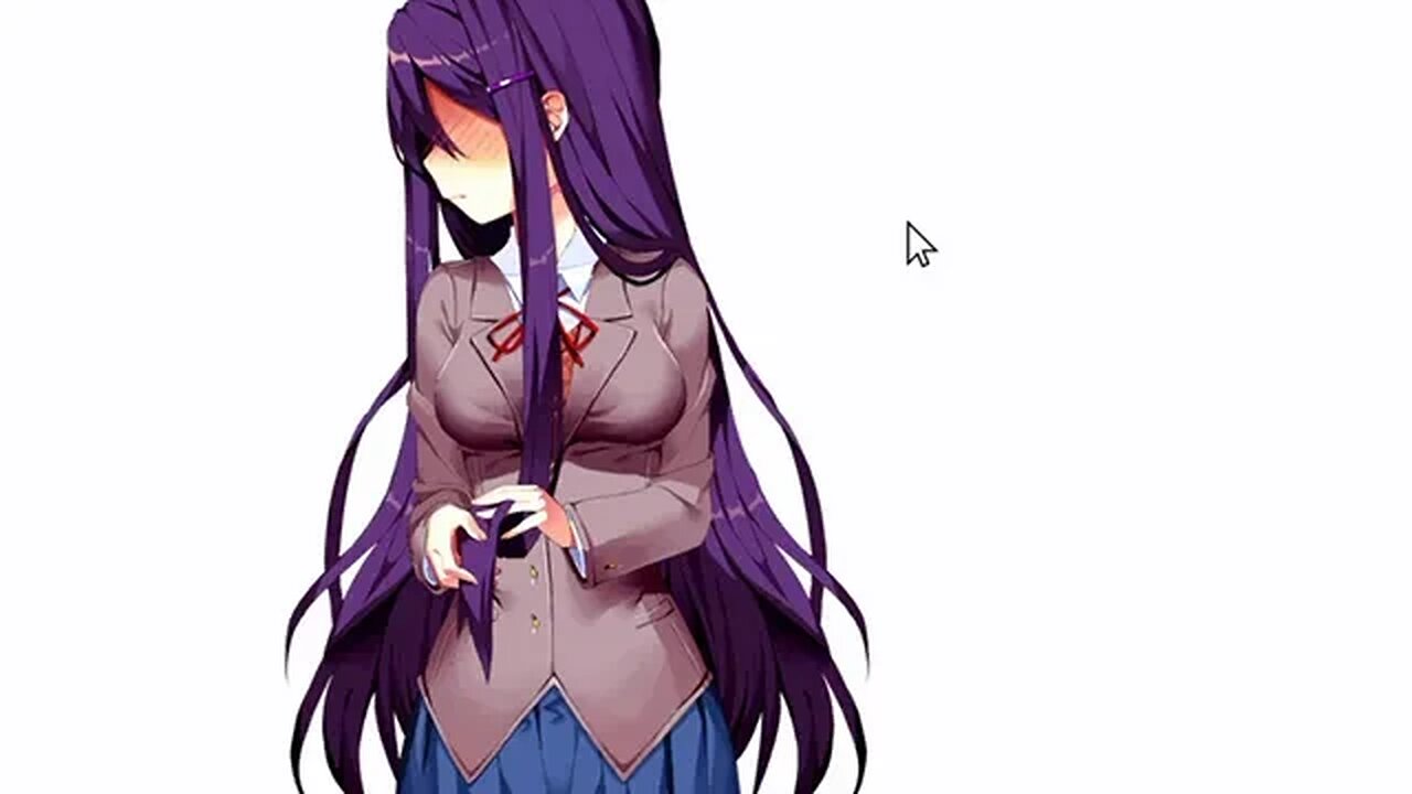 yuri gets poked by a mouse