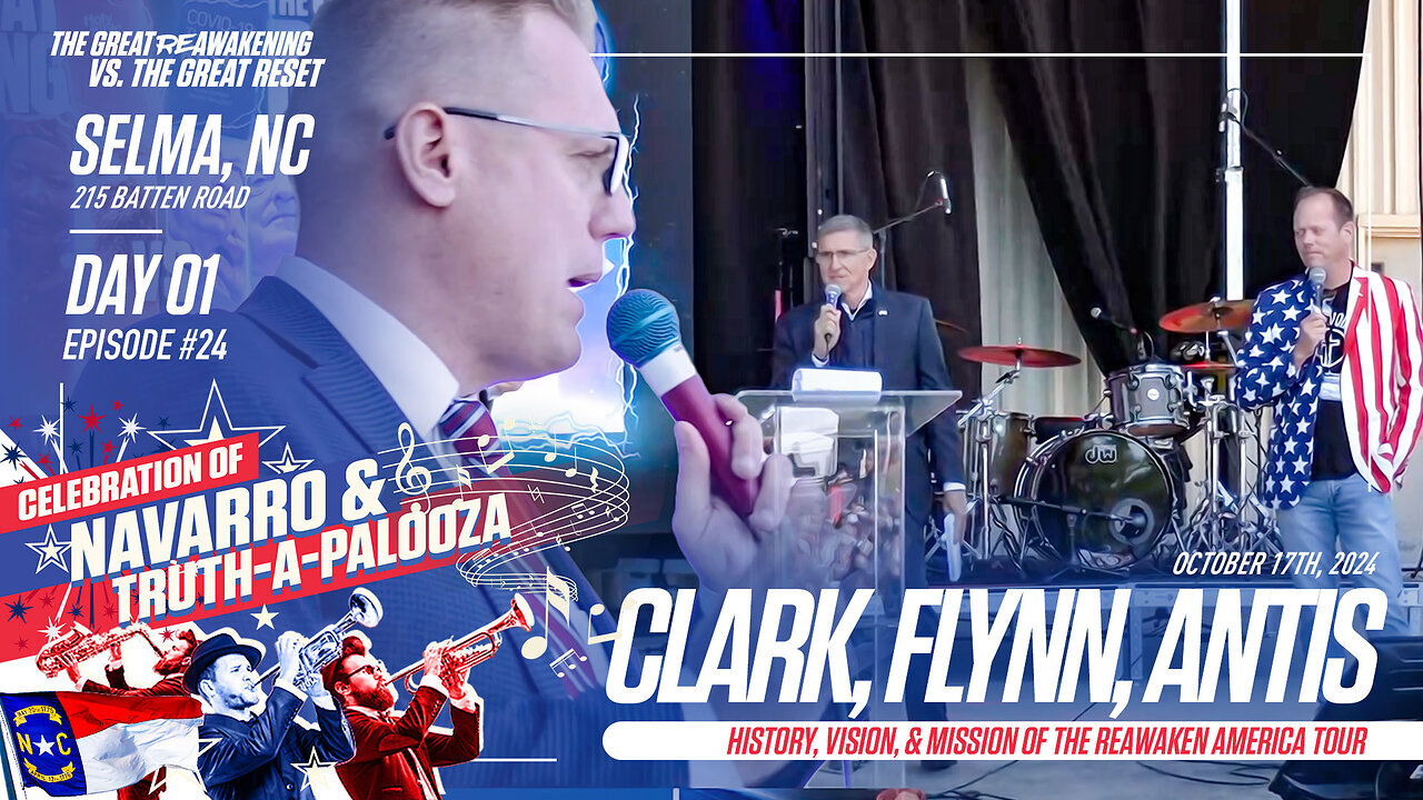 General Flynn, Clay Clark & Aaron Antis Joins Clay Clark’s Selma, NC ReAwaken America Tour