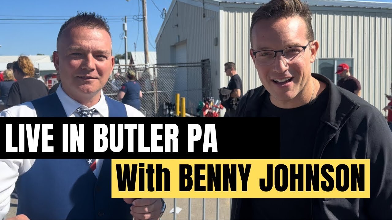 Benny Johnson Interview at Trump Rally in Butler PA with Alec Lace