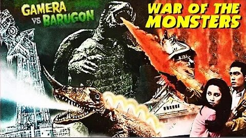 GAMERA VS BARUGON 1966 Japanese Version in English by DAIEI Studios FULL MOVIE HD & W/S