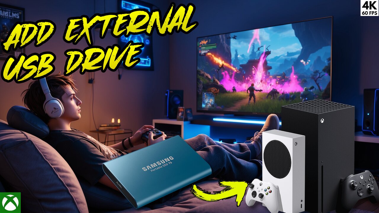 How To Add an External USB Drive for Games - Xbox Series X|S