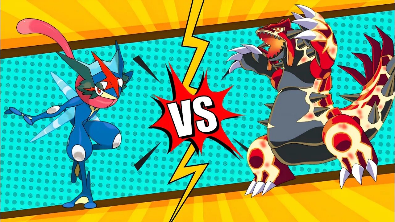 PRIMAL GROUDON VS MEGA GRENINJA FIGHT - Pokken Tournament - Pokemon Infinite Fusion Megamon Fan game