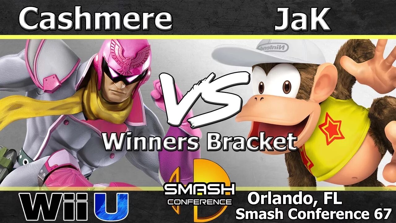 Cashmere (C.Falcon) vs. JaK (Diddy Kong) - Wii U Winners Bracket - SC:67