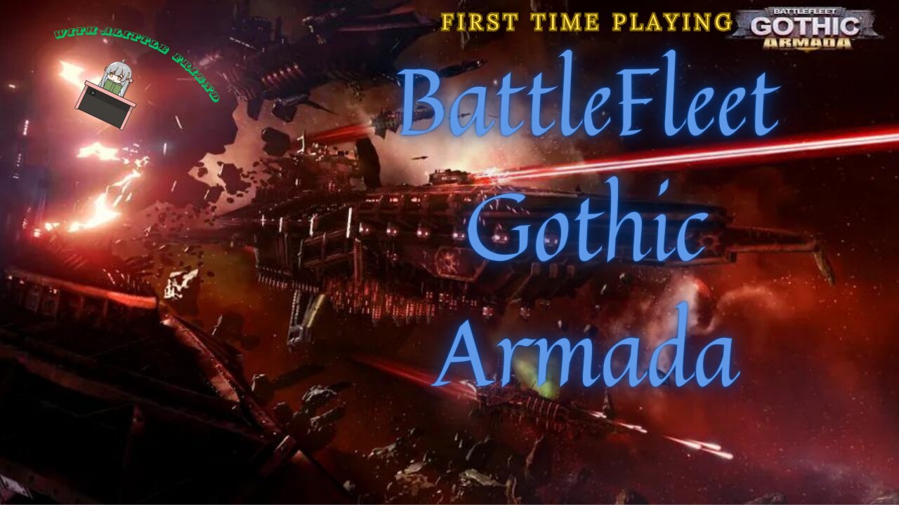 First time playing Battlefleet Gothic Armada.. With a little friend :D