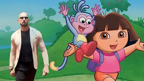 Andrew Tate in Dora the Explorer