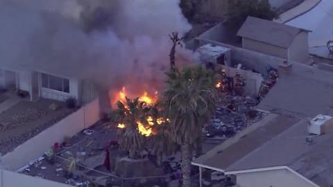 Firefighters tackle shed fire near Sahara, Decatur