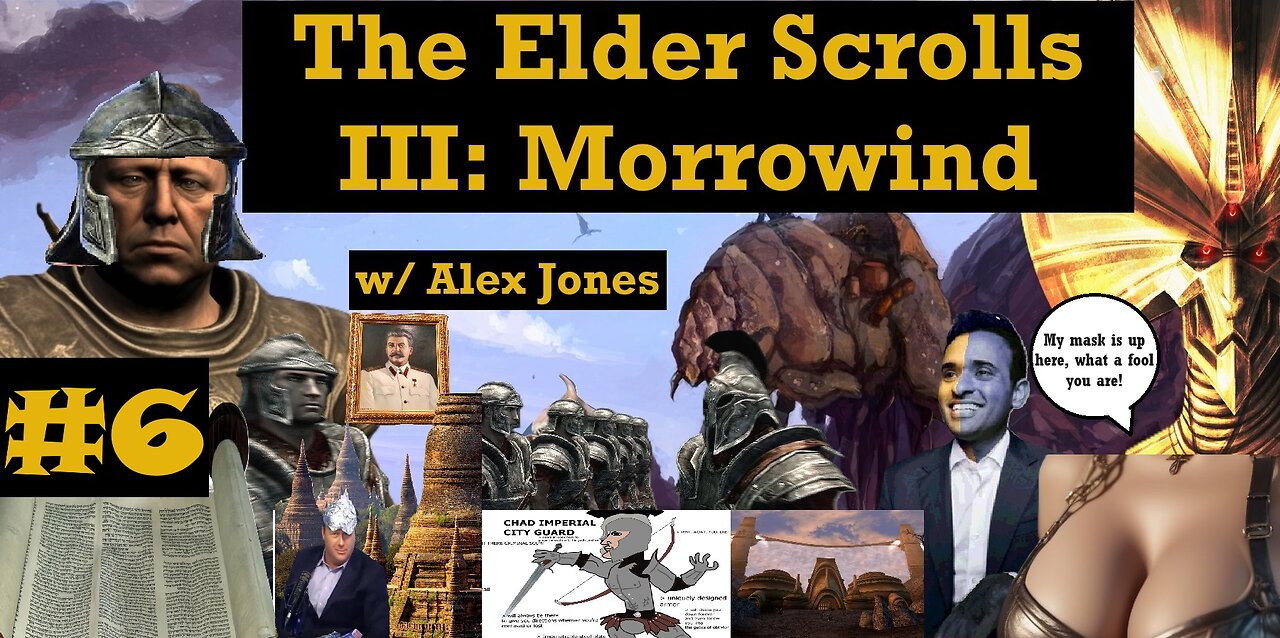 ALEX JONES UNDERCOVER IN GHOSTGATE! - #6 - The Elder Scrolls 3: Morrowind (2024) w/ Immersive Mods