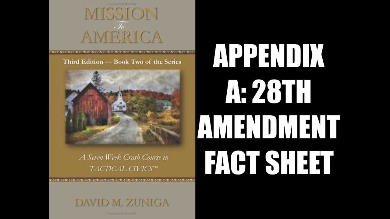 Mission to America: A Seven-Week Crash Course in Tactical Civics - Appendix A