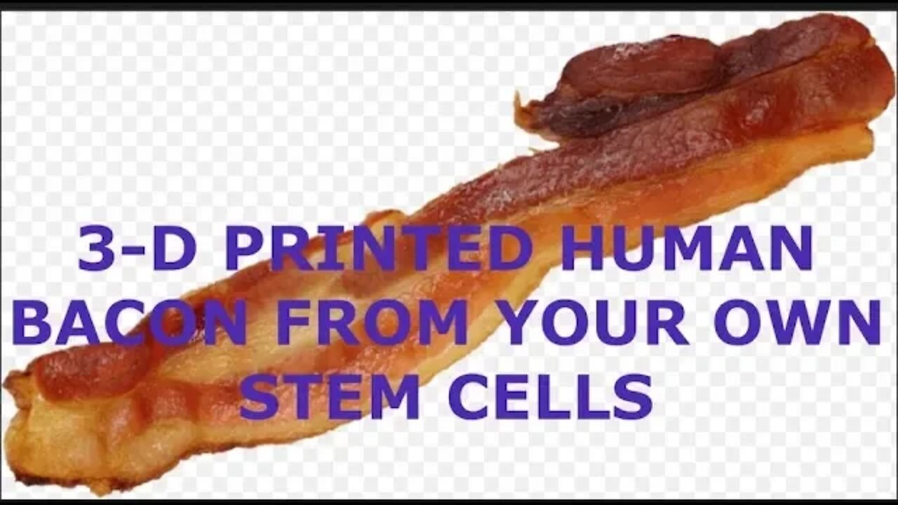 3-D Print a Clone of Yourself & Bacon from Your Stem Cells, Yummy!