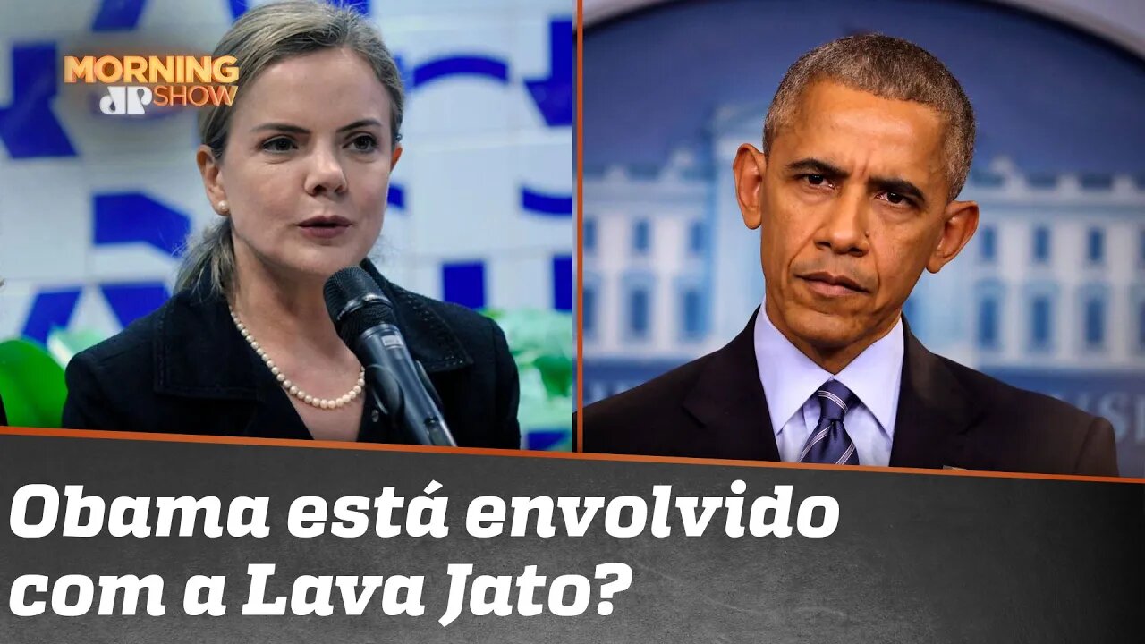 Gleisi vai pra cima de Obama