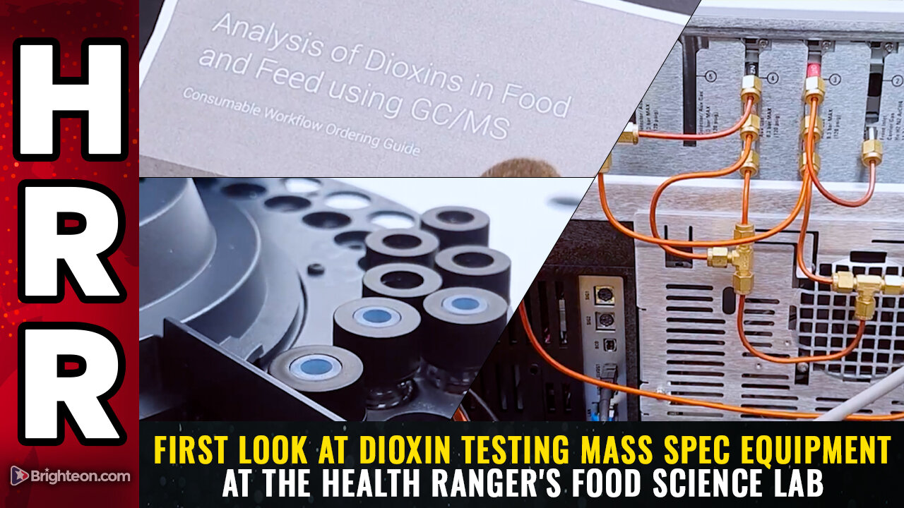 First look at DIOXIN testing mass spec equipment at the Health Ranger's food science lab