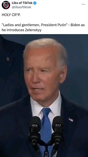 PRESIDENT BIDEN INTRODUCED UKRAINE PRESIDENT AS PUTIN