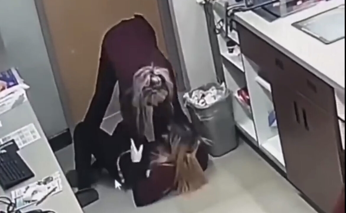 Young Female Working At A Pharmacy Suffers A Sudden Medical Episode And Collapses 💉(2023)