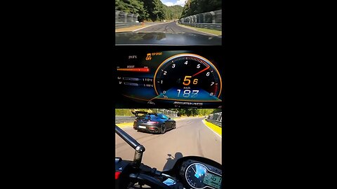 880HP AMG Black Series "vs" Motorbike
